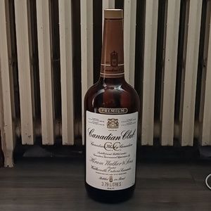 3.79L Canadian Club EMPTY Bottle 1982